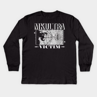 MKULTRA VICTIM Kids Long Sleeve T-Shirt